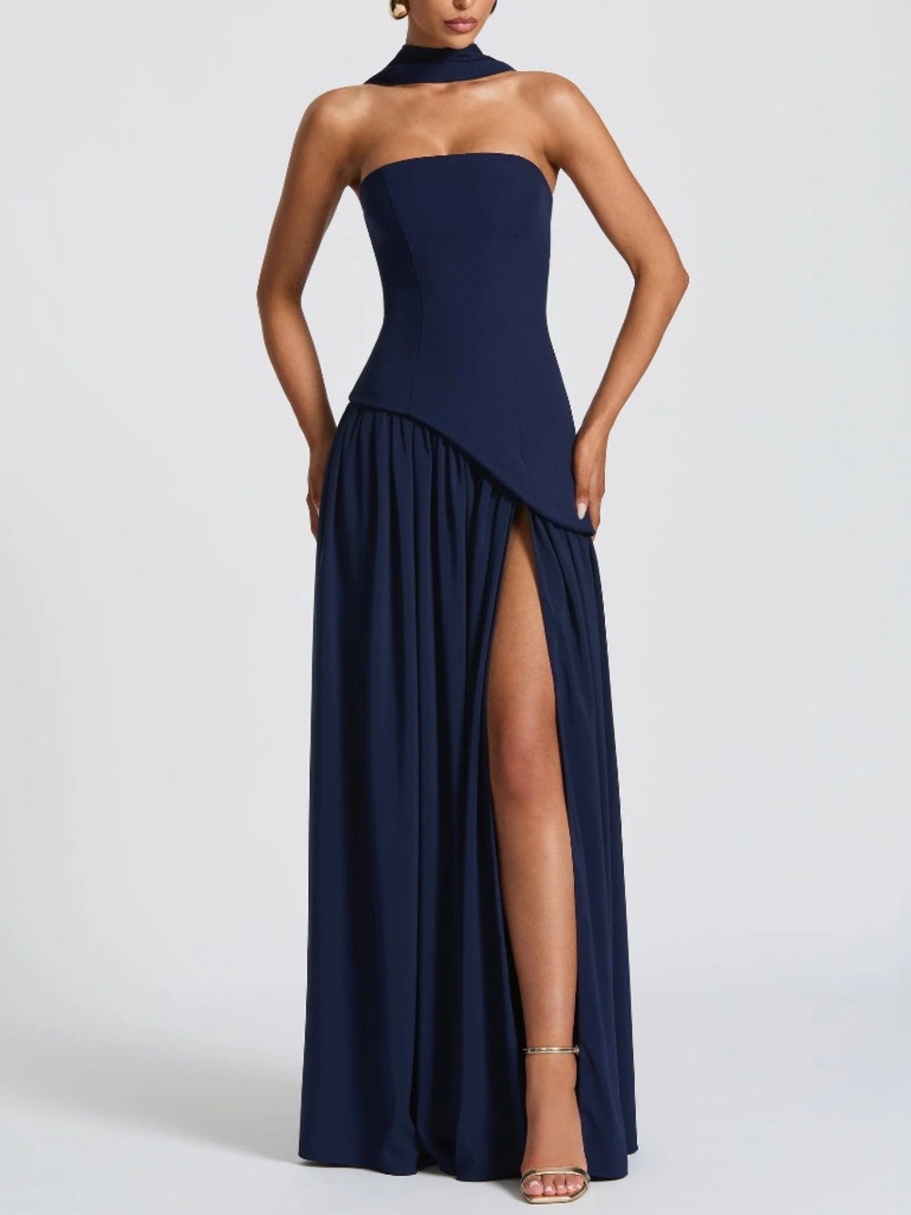 Babyboo MALIYAH MAXI DRESS - NAVY NWT XS